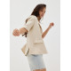 Genelia Padded Linen Blazer