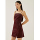 Patrisha Low Back A-line Mini Dress