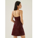 Patrisha Low Back A-line Mini Dress