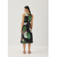 Maurice Cut Out Midi Dress in Artful Blooms