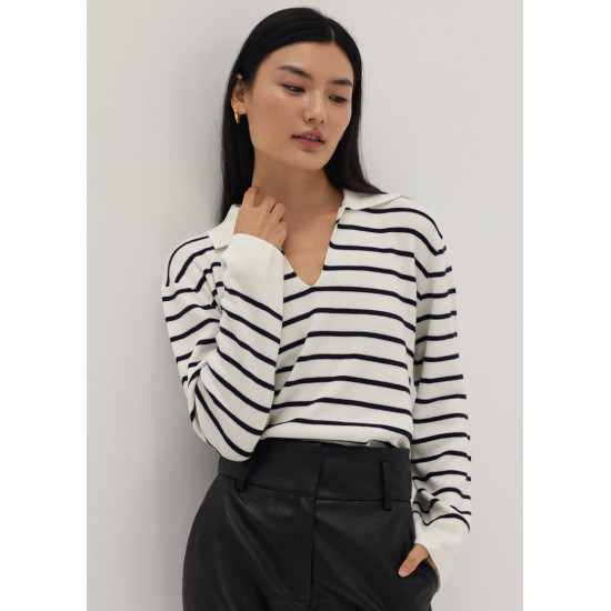 Shelly Striped Knit Sweater