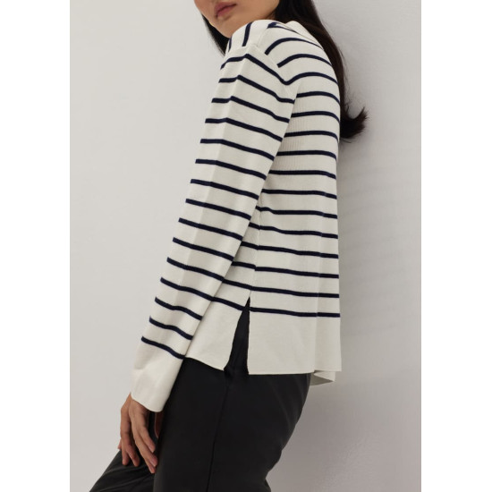 Shelly Striped Knit Sweater