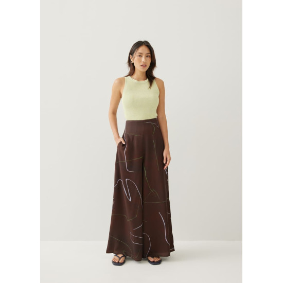 Veneza Wide Leg Pants in Golden Hour