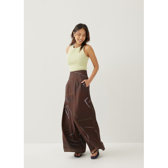 Veneza Wide Leg Pants in Golden Hour