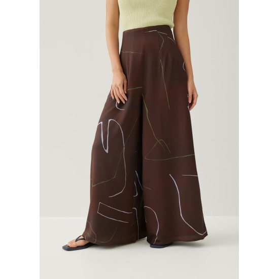 Veneza Wide Leg Pants in Golden Hour