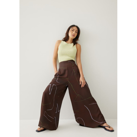 Veneza Wide Leg Pants in Golden Hour