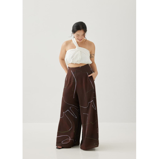 Veneza Wide Leg Pants in Golden Hour