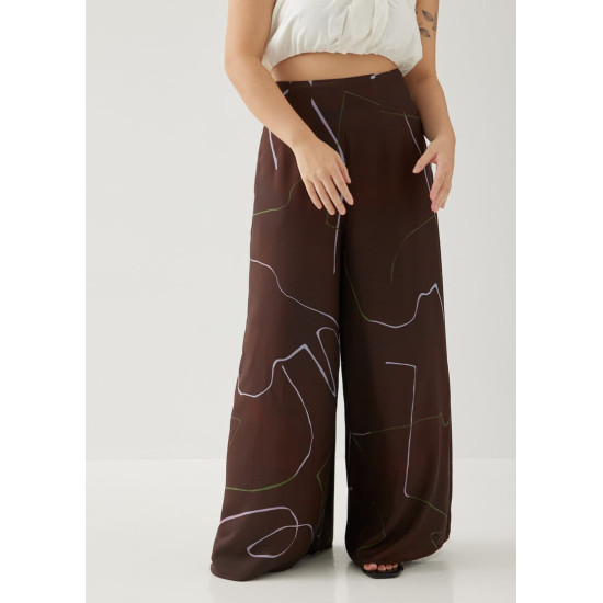 Veneza Wide Leg Pants in Golden Hour