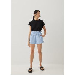 Louie Elastic Cotton Shorts