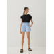 Louie Elastic Cotton Shorts