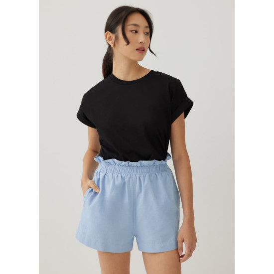 Louie Elastic Cotton Shorts