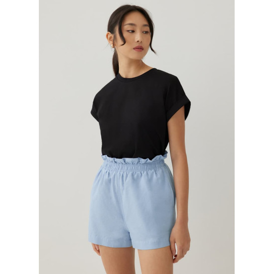 Louie Elastic Cotton Shorts