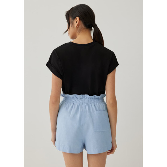 Louie Elastic Cotton Shorts