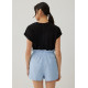 Louie Elastic Cotton Shorts