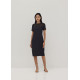 Kristen Round Neck Column Midi Dress