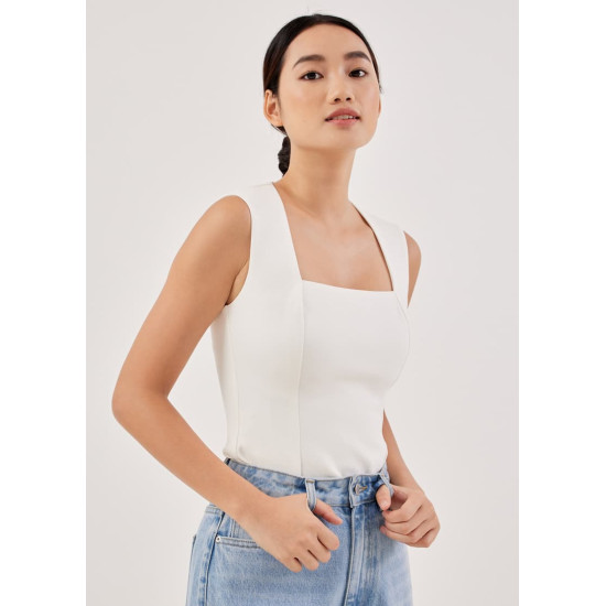 Allegra Square Neck Shell Top