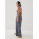 Marta Padded Tie Back Wide Leg Jumpsuit