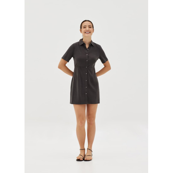 Maycie Cupro Shirt Dress