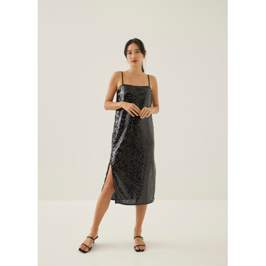 Carter Sequin Column Midi Dress