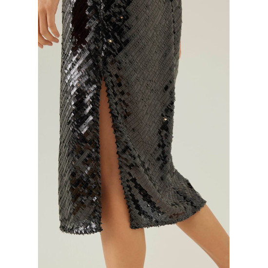 Carter Sequin Column Midi Dress