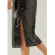 Carter Sequin Column Midi Dress