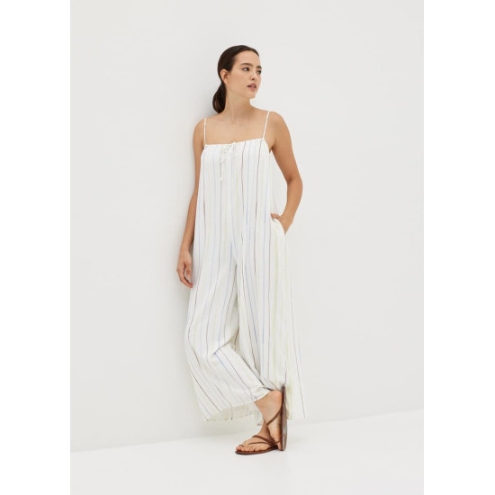 Neisha Wide Leg Jumpsuit in Vivid Linings