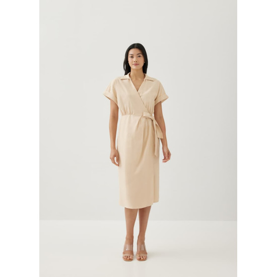 Glendale Linen Wrap Dress