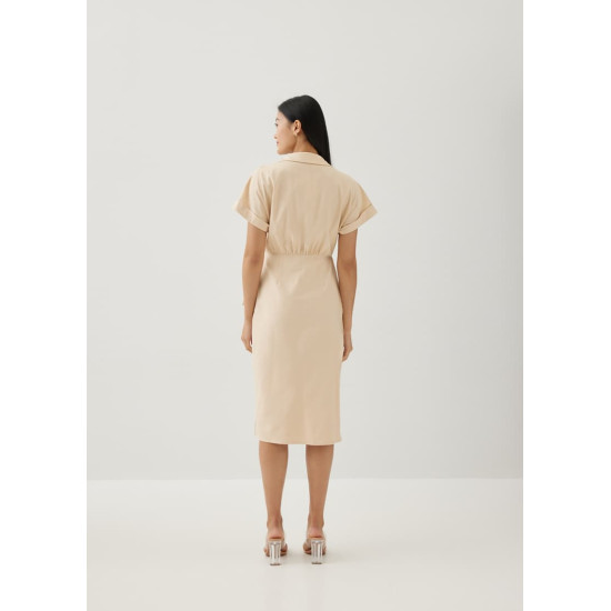 Glendale Linen Wrap Dress