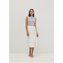 Bevelyn Textured Column Midaxi Skirt