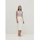 Bevelyn Textured Column Midaxi Skirt