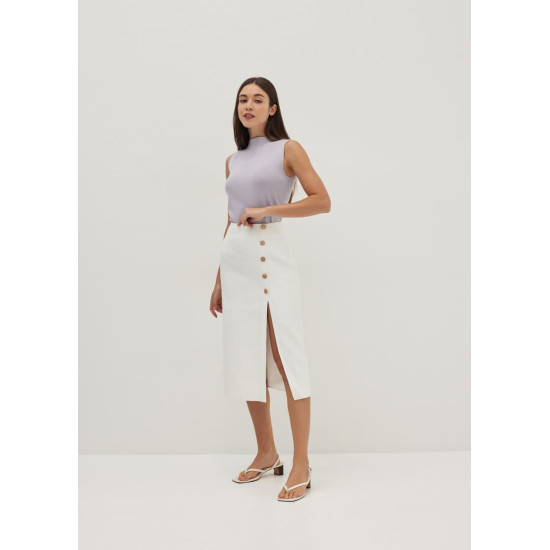 Bevelyn Textured Column Midaxi Skirt