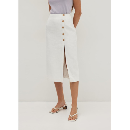 Bevelyn Textured Column Midaxi Skirt