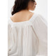 Cotton Ladder Trim Blouse