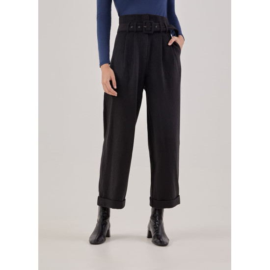 Avian Belted Straight Leg Trousers