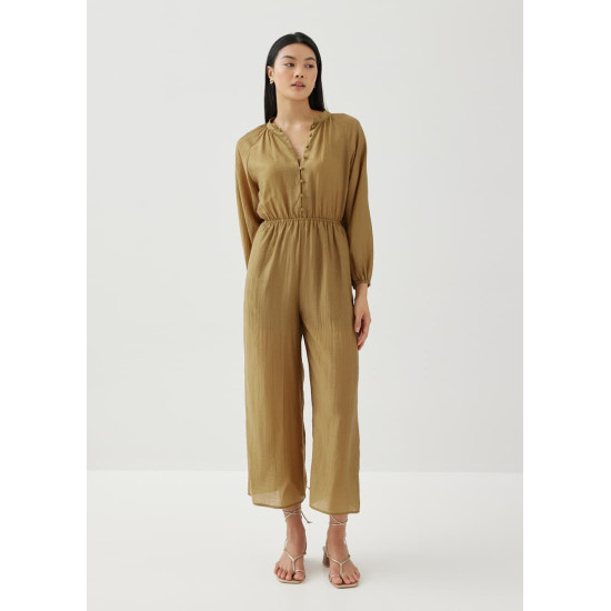 Nikola Elastic Poet Sleeve Jumpsuit