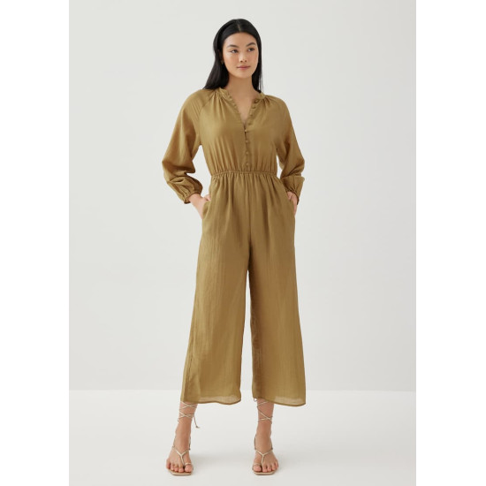 Nikola Elastic Poet Sleeve Jumpsuit