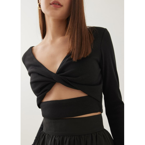 Oaklee Padded Reversible Jersey Crop Top