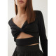 Oaklee Padded Reversible Jersey Crop Top