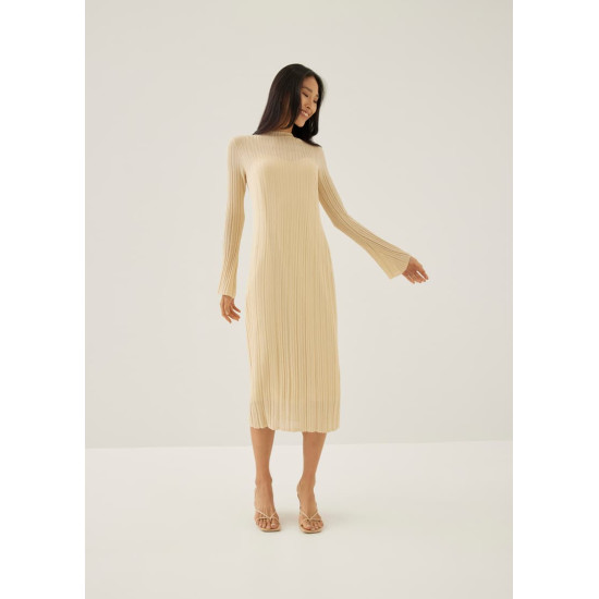 Omie Knit Column Midi Dress