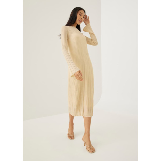 Omie Knit Column Midi Dress