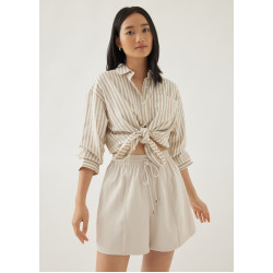 Elyza Striped Oversized Shirt