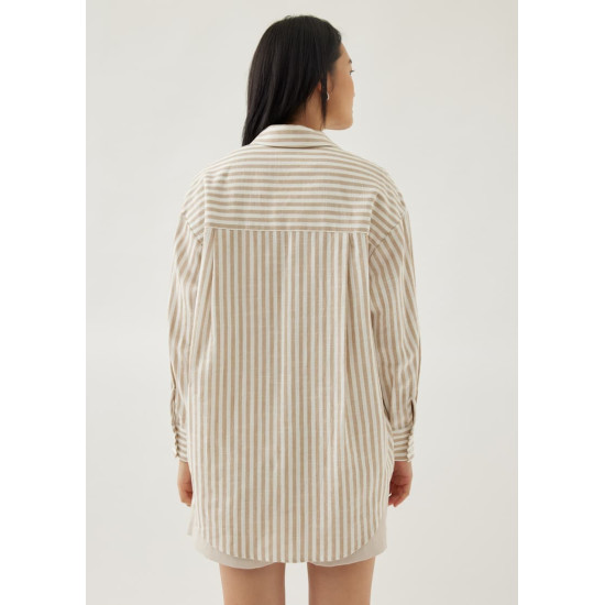 Elyza Striped Oversized Shirt