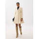 V-neck Fit & Flare Knee Length Coat