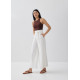 Terry Linen Wide Leg Pants