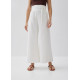 Terry Linen Wide Leg Pants