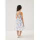 Anya Tie Back Midi Dress in Heirloom Botanicals