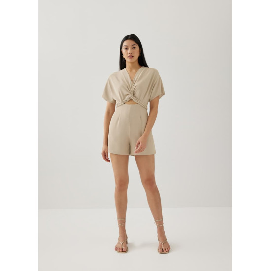 Davine Twist Front Cut Out Romper