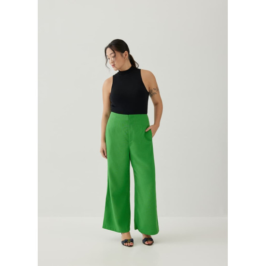 Vietta Textured Straight Leg Pants