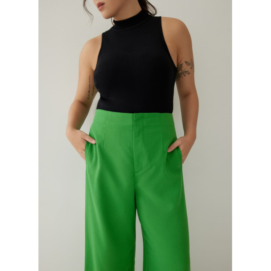 Vietta Textured Straight Leg Pants