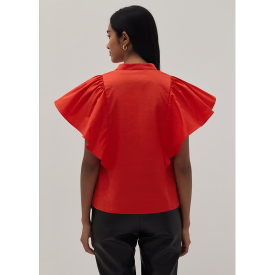 Fiora Flutter Sleeve Shirt